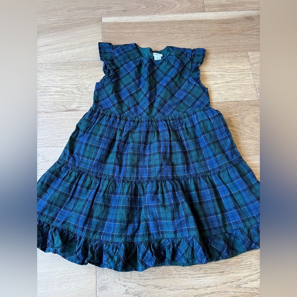 Crewcuts plaid Christmas holiday flare dress girls 7